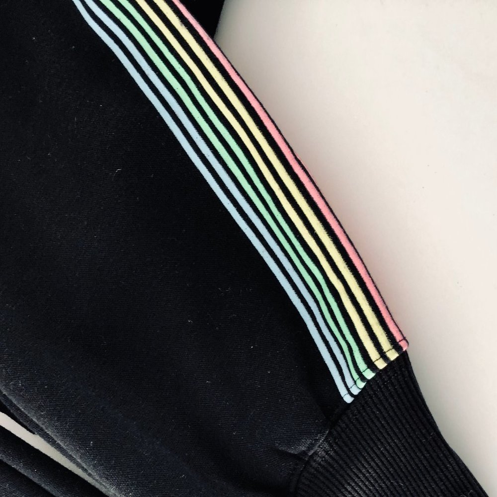 BEBE Sport Logo Stripe Black Jogger NWT Size Med - Picture 8 of 10